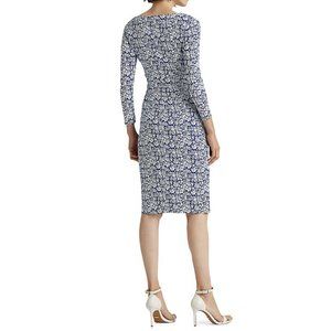 Lauren Ralph Lauren - Floral-Print Surplice Jersey Dress (New without tag)